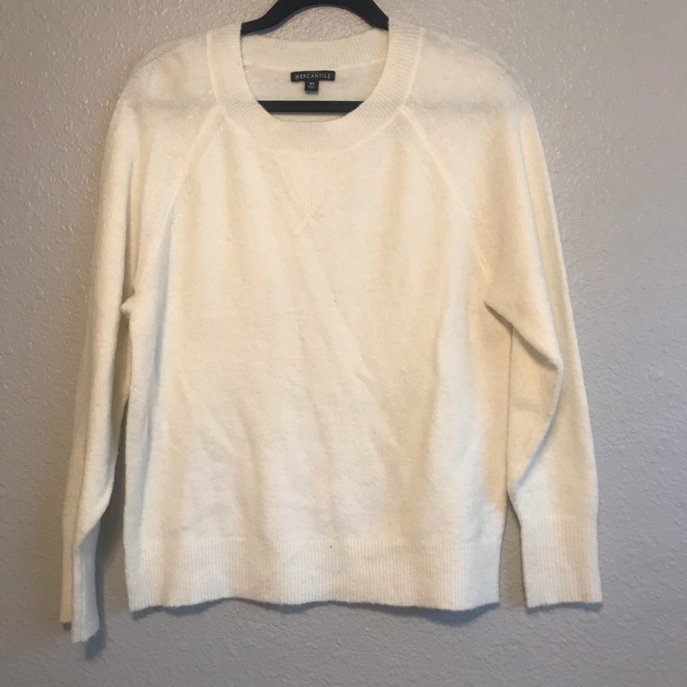J. Crew Mercantile Cream Sweater - Picture 1 of 3